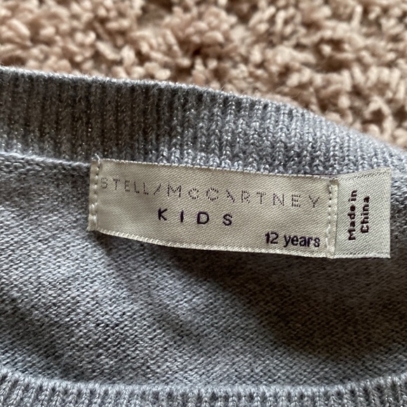 💎Stella McCartney beautiful gray sweater with gems running front and back 💎 - Picture 5 of 5